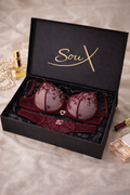 Crimson Love Lace Set