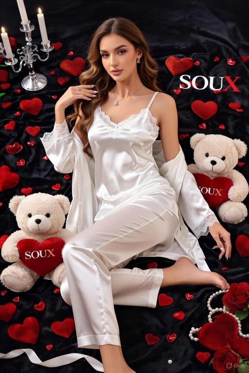 The Eternal Romance Satin Set