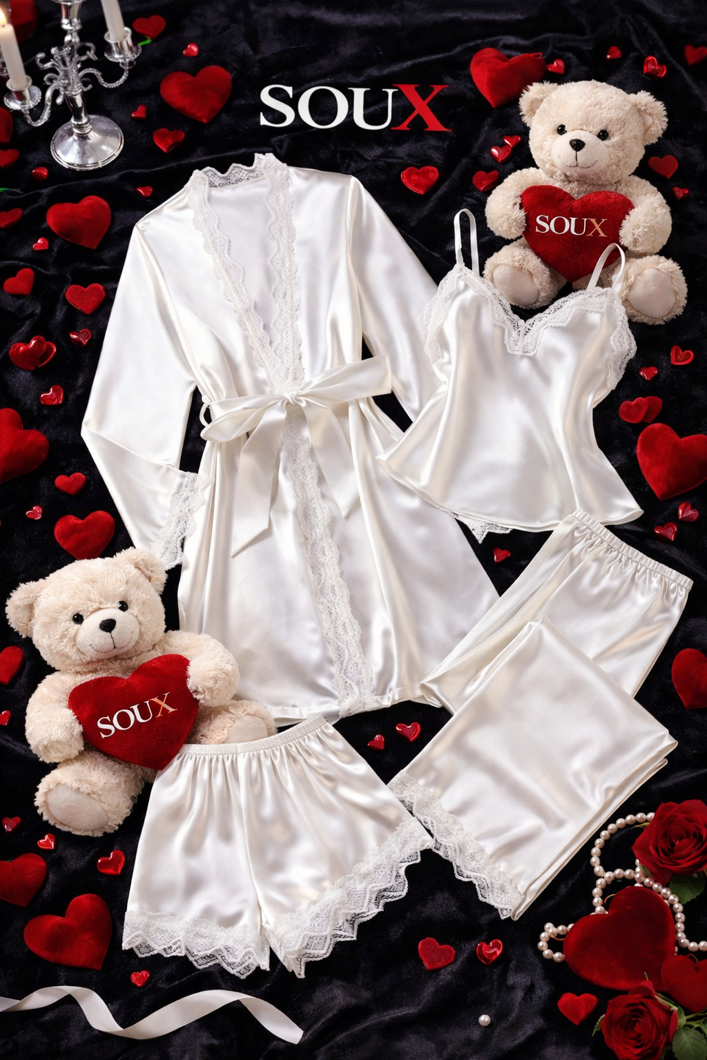 The Eternal Romance Satin Set
