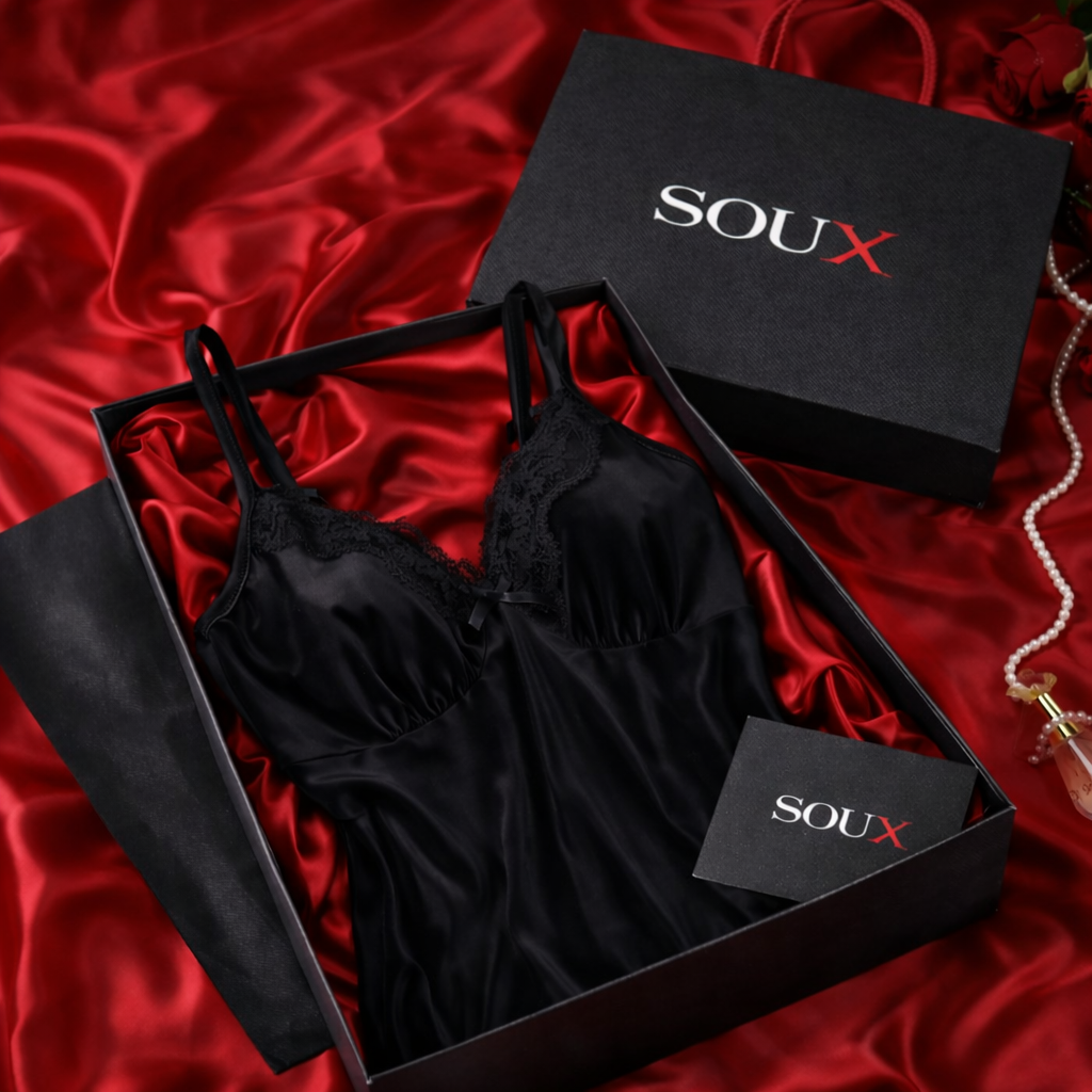 Sexy Black Velour Camisole