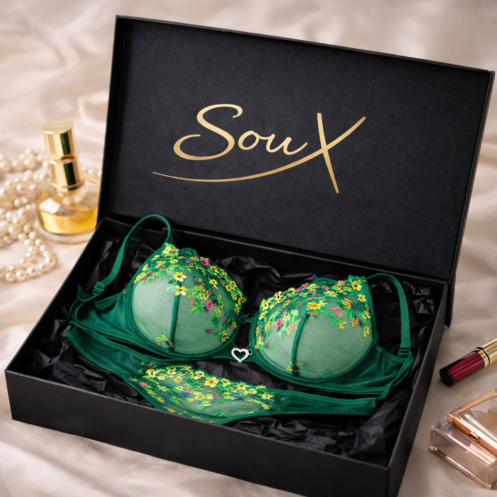 Emerald Envy Lace Set